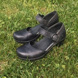 SOLD Black Dansko Mary Jane clogs